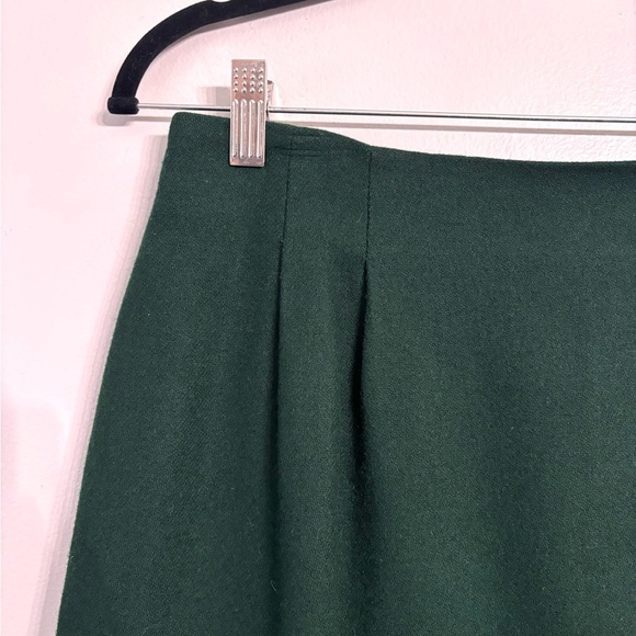 REQUIREMENTS  green wool fully lined zip up women pencil skirt - Picture 2 of 6